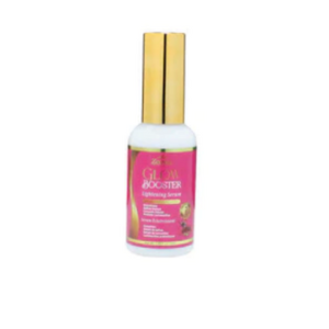 Zeenat Glow Booster Serum bottle, 50ml with pink label and gold cap.