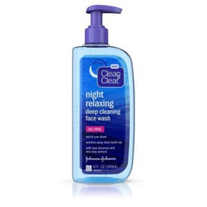 Clean & Clear Night Relaxing Deep Cleaning Face Wash Oil Free 8 fl oz