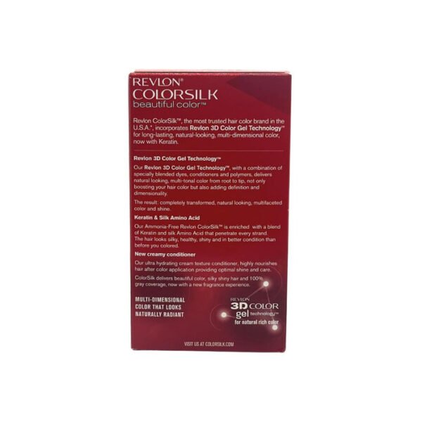 Revlon 3D color Gel Colorsilk- Natural Blue Black N12 8oz