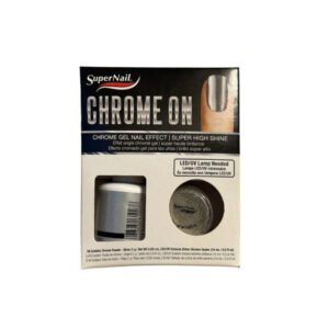 SuperNail - Chrome On - Silver Gel Nail Effect Kit 14ml | 0.5floz