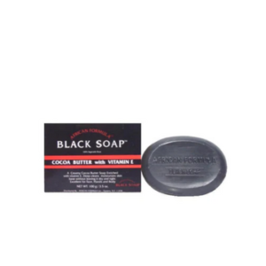 African Formula Black Soap Cocoa Butter With Vitamin E 3.5 oz / 100g