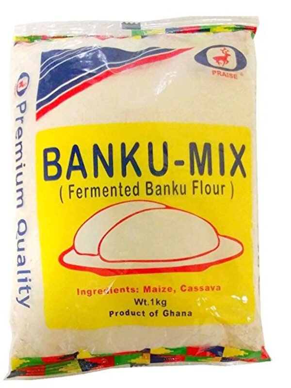 Praise African Fermented Banku Mix Cassava and Maize 1 kg