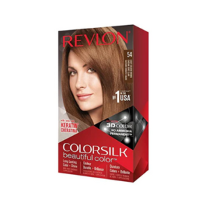 Revlon Colorsilk Beautiful Color, Permanent Hair Color with Keratin, 40ml + 40ml + 11.8ml - 54 Light Golden Brown 3.1oz