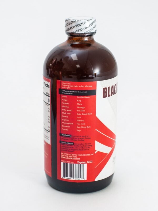 Black Seed Bitters | 16oz | with Moringa and Turmeric | Pure