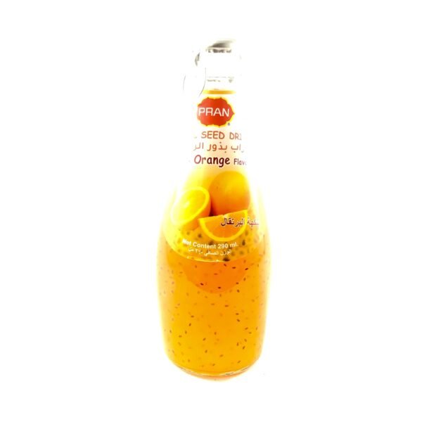 Basil Seed Drink with Orange Flavor