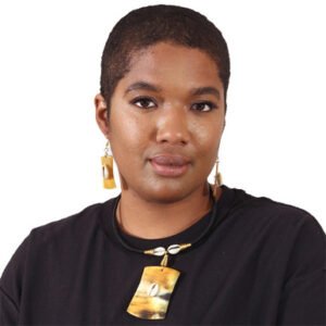 COW HORN & COWRIE SHELL CHOKER AND EARRINGS SET - ASSORTED (J-S983)