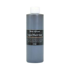 WEST AFRICAN LIQUID BLACK SOAP - 8 OZ. (M-S133)