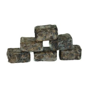 SET OF 6 RAW NATURAL BLACK SOAP BARS (M-S514-6PACK)